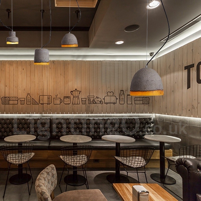 Modern Contemporary Concrte 1 Light Pendant Light