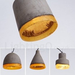 Modern Contemporary Concrte 1 Light Pendant Light