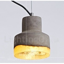 Modern Contemporary Concrte 1 Light Pendant Light