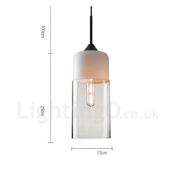 Modern Contemporary Pendant Light with Glass Shade