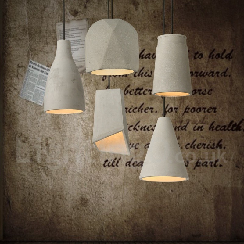 1 Light Concrte Pendant Light