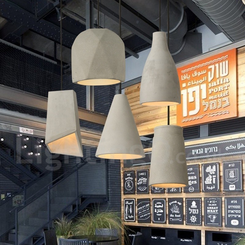 1 Light Concrte Pendant Light