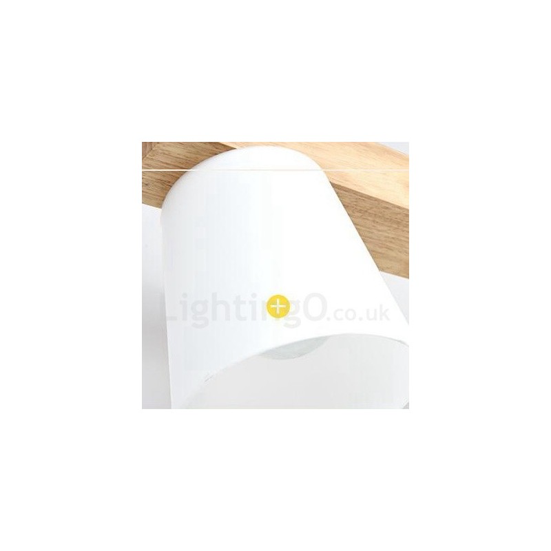 5 Light Modern Contemporary Wood Pendant Light