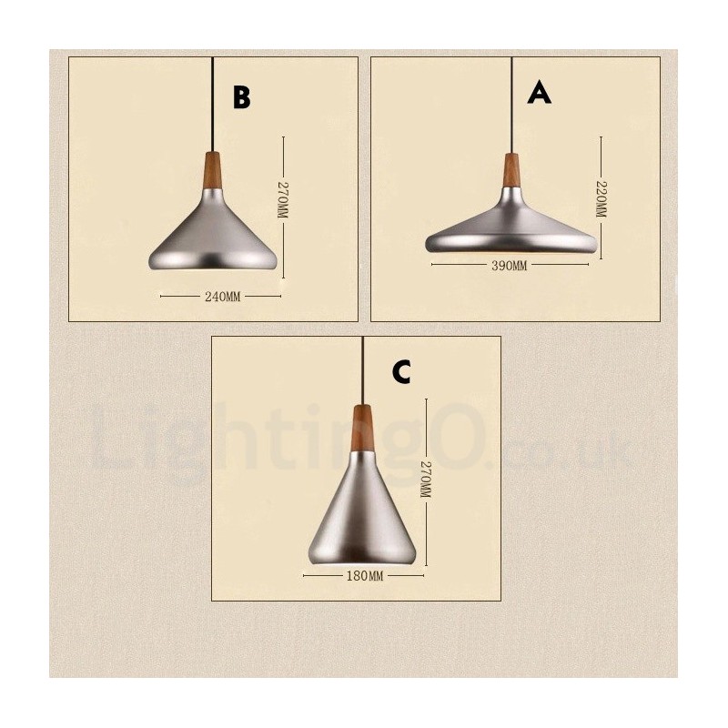 Modern Contemporary Metal 1 Light Pendant Light