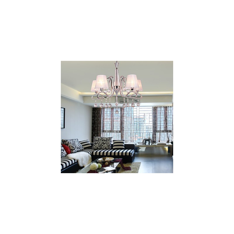 Modern Contemporary Crystal Electroplated Chandelier