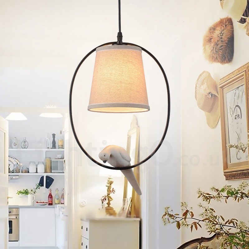 1 Light Rustic Lodge Vintage Pendant Light