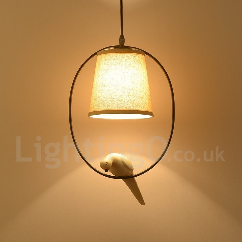 1 Light Rustic Lodge Vintage Pendant Light