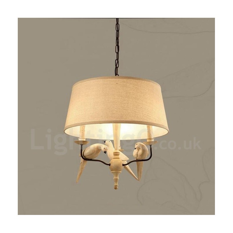 3 Light Rustic Lodge Vintage Pendant Light