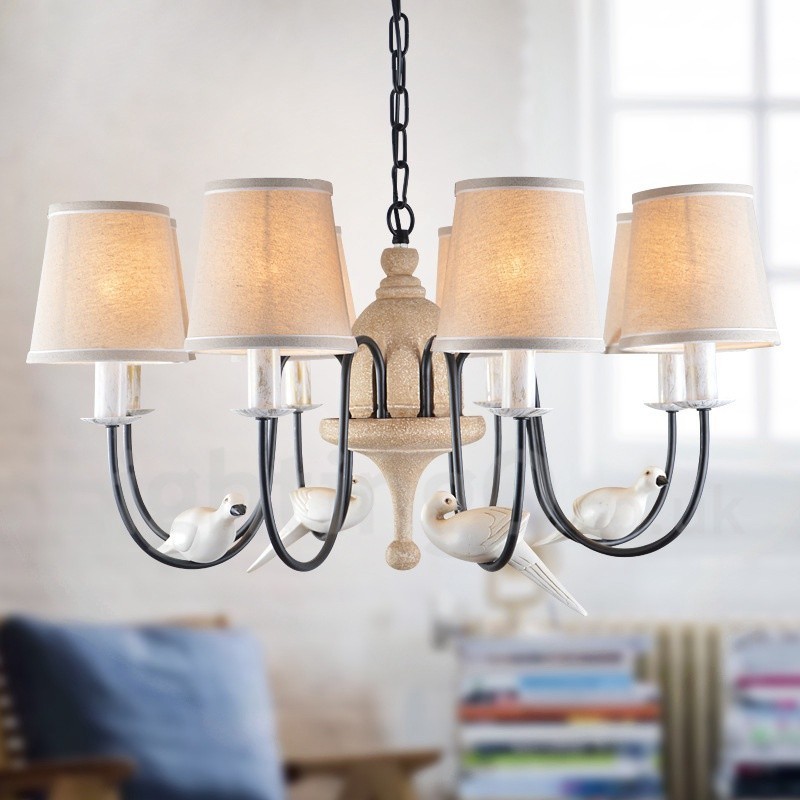 8 Light Rustic Lodge Vintage Pendant Light