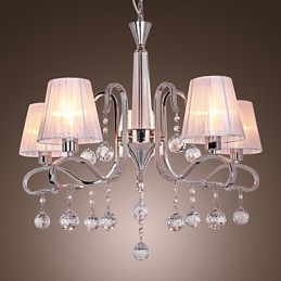 Modern Contemporary Crystal Electroplated Chandelier