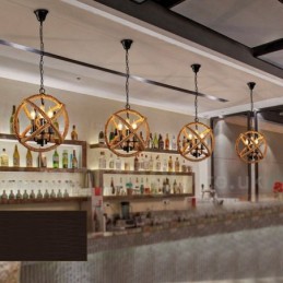 Country Hemp Rope 3 Light Vintage Pendant Light