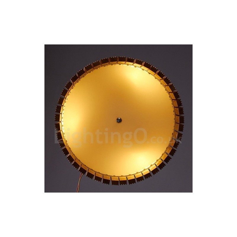 Modern Contemporary Wood Drum Pendant Light