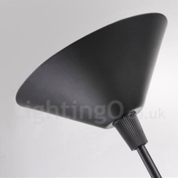 Black Metal Hat Shape 1 Light Retro Vintage Pendant Light
