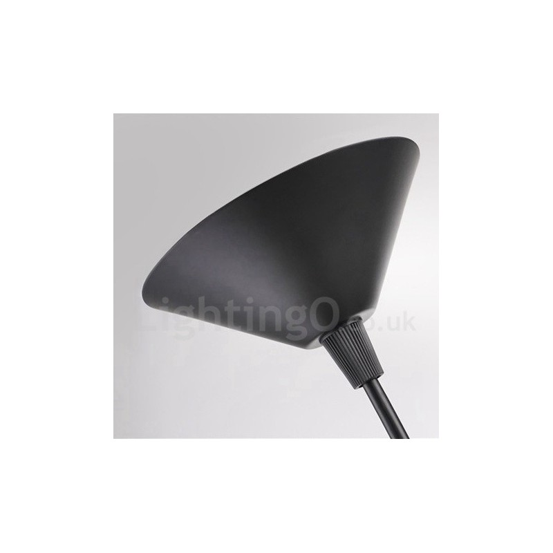 Black Metal Hat Shape 1 Light Retro Vintage Pendant Light