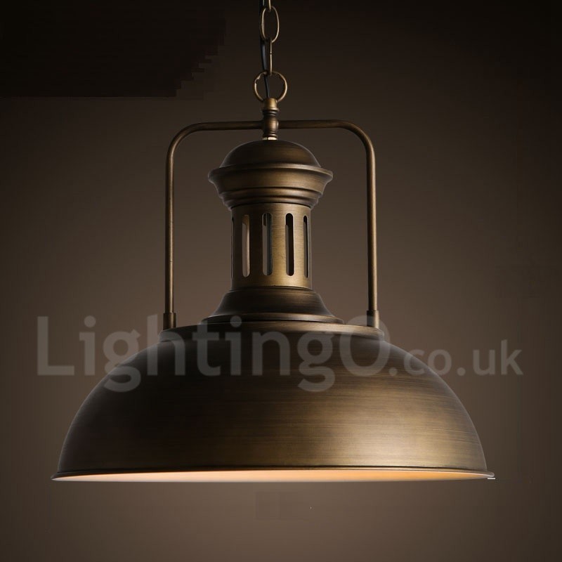Retro Vintage Metal 1 Light Pendant Light