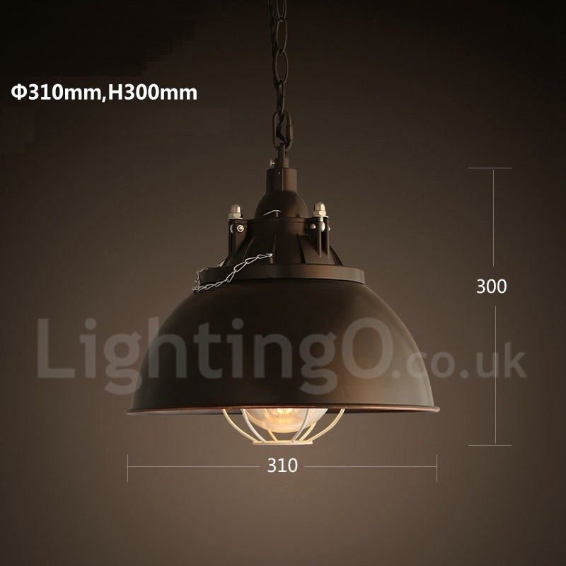 Retro Vintage Metal 1 Light Pendant Light
