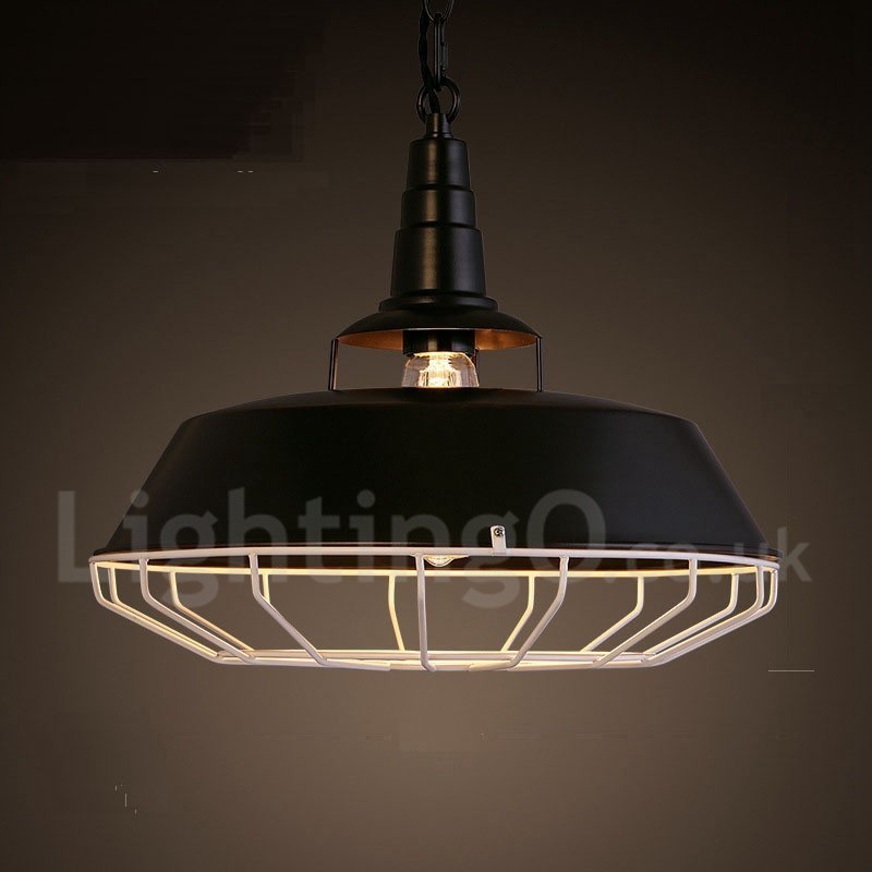 Retro Vintage Metal 1 Light Pendant Light