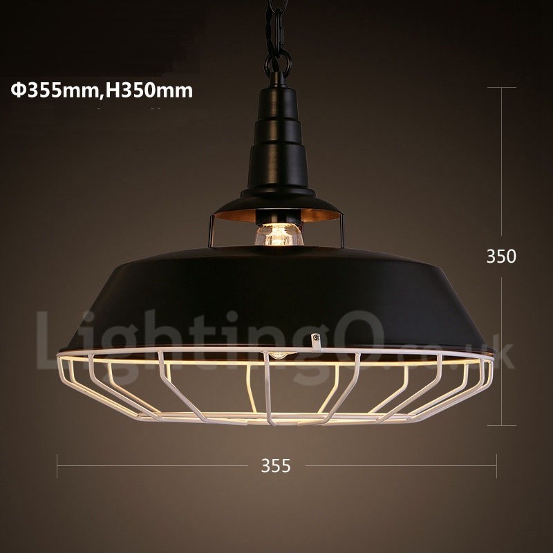 Retro Vintage Metal 1 Light Pendant Light