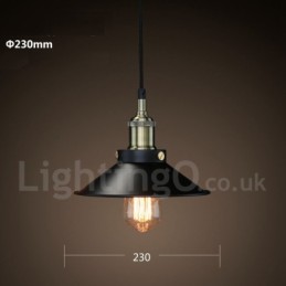 Retro Vintage Metal 1 Light Pendant Light