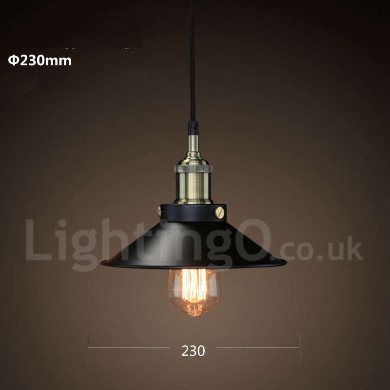Retro Vintage Metal 1 Light Pendant Light
