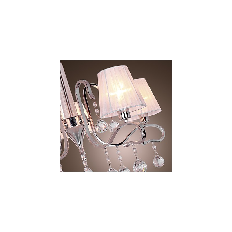 Modern Contemporary Crystal Electroplated Chandelier