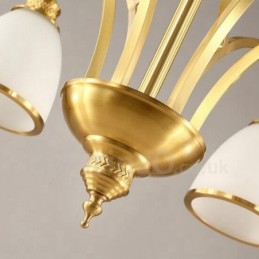 3 Light Rustic Lodge Integrated Metal Copper Chandelier