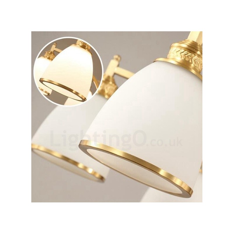 6 Light Rustic Lodge Integrated Metal Copper Chandelier