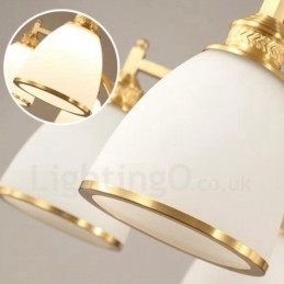 8 Light Rustic Lodge Integrated Metal Copper Chandelier