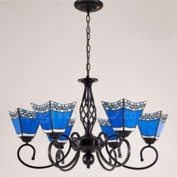 6 Light Mediterranean Style Integrated Metal Chandelier
