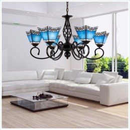 6 Light Mediterranean Style Integrated Metal Chandelier