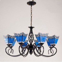 8 Light Mediterranean Style Integrated Metal Chandelier