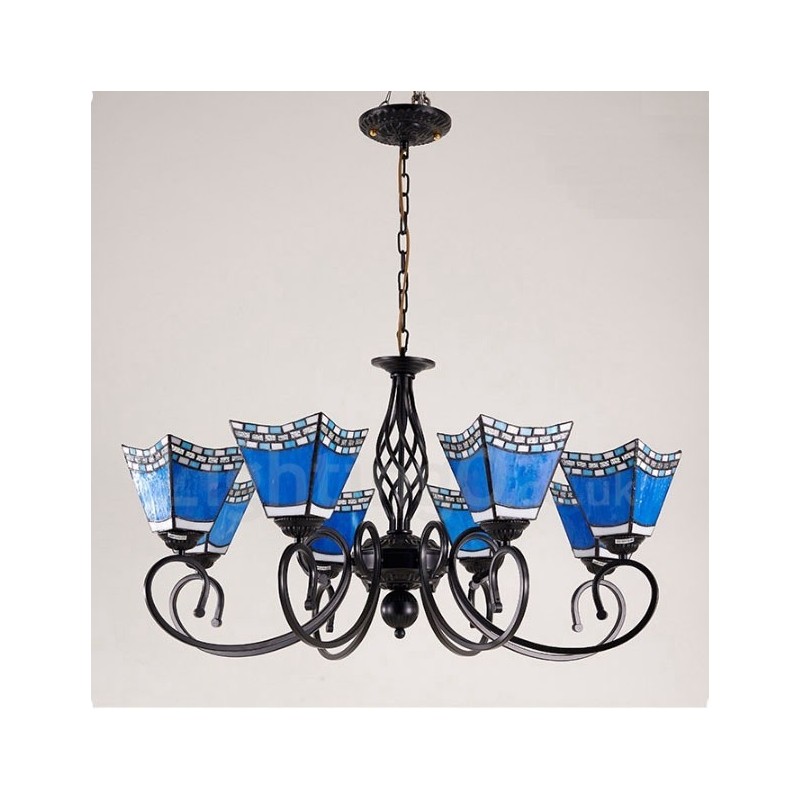 8 Light Mediterranean Style Integrated Metal Chandelier