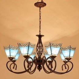 8 Light Mediterranean Style Integrated Metal Chandelier