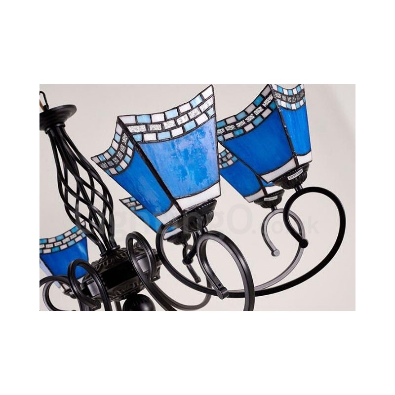 8 Light Mediterranean Style Integrated Metal Chandelier