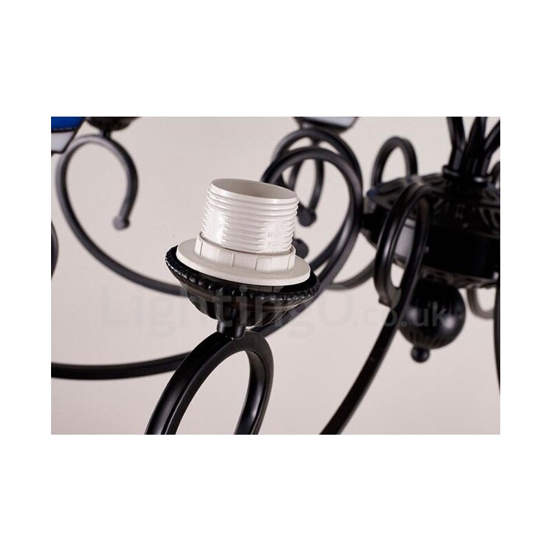 8 Light Mediterranean Style Integrated Metal Chandelier