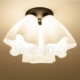 3 Light Rustic Lodge Integrated Chandelier