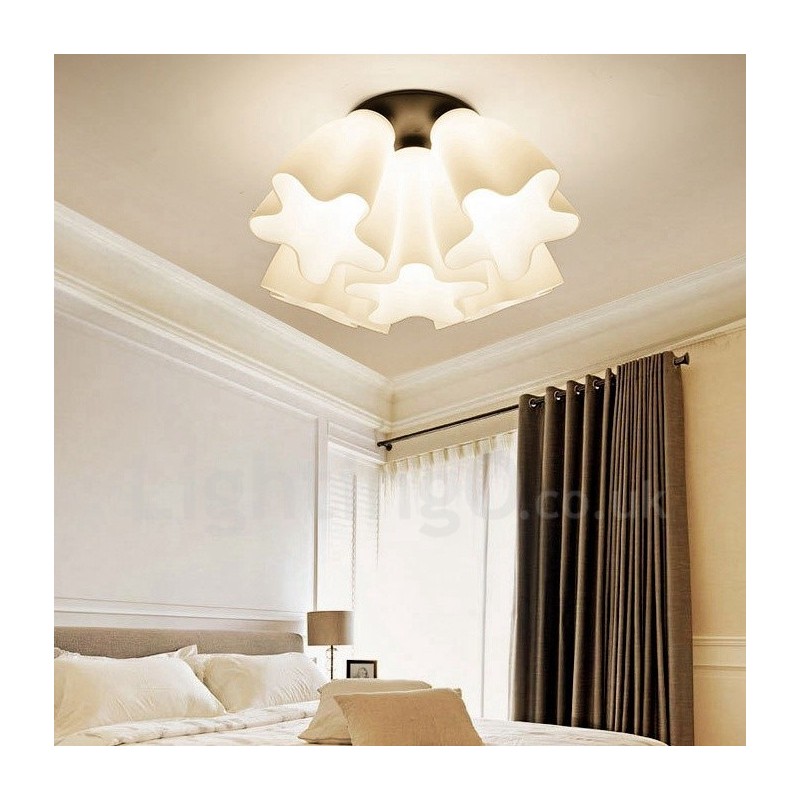 5 Light Rustic Lodge Integrated Chandelier