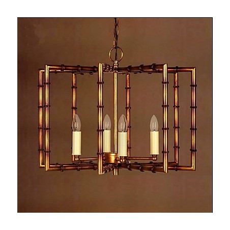 American Country Simple Antique Copper Iron Chandelier Chandelier Creative