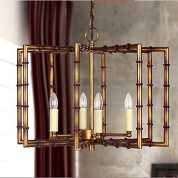 American Country Simple Antique Copper Iron Chandelier Chandelier Creative