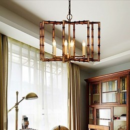 American Country Simple Antique Copper Iron Chandelier Chandelier Creative