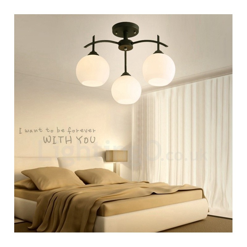 3 Light Traditional Classic Integrated Chandelier