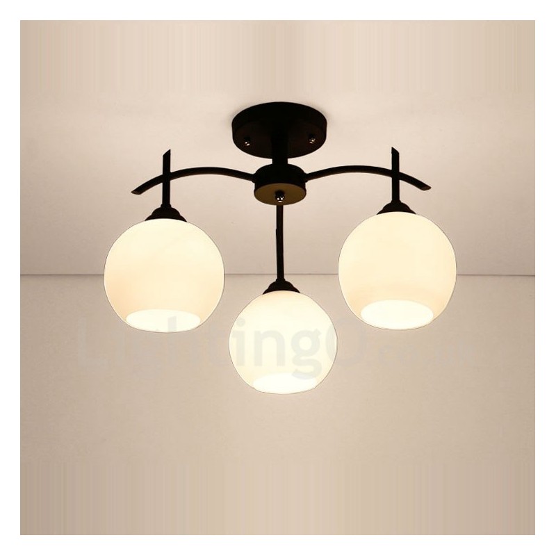 3 Light Traditional Classic Integrated Chandelier