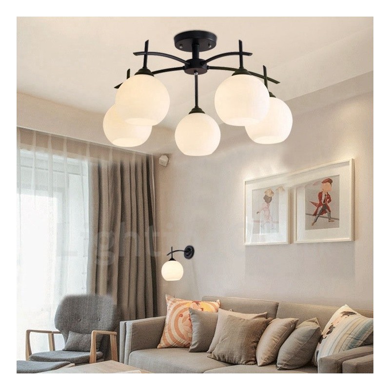 5 Light Traditional Classic Integrated Chandelier