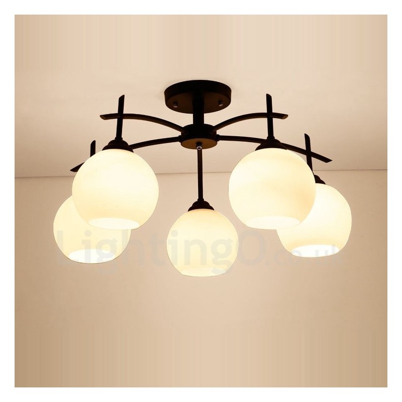 5 Light Traditional Classic Integrated Chandelier