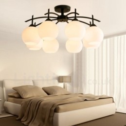 8 Light Traditional Classic Integrated Chandelier