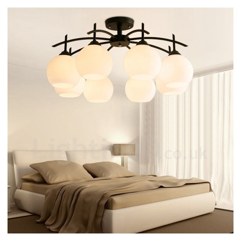 8 Light Traditional Classic Integrated Chandelier