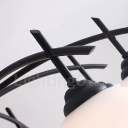 8 Light Traditional Classic Integrated Chandelier