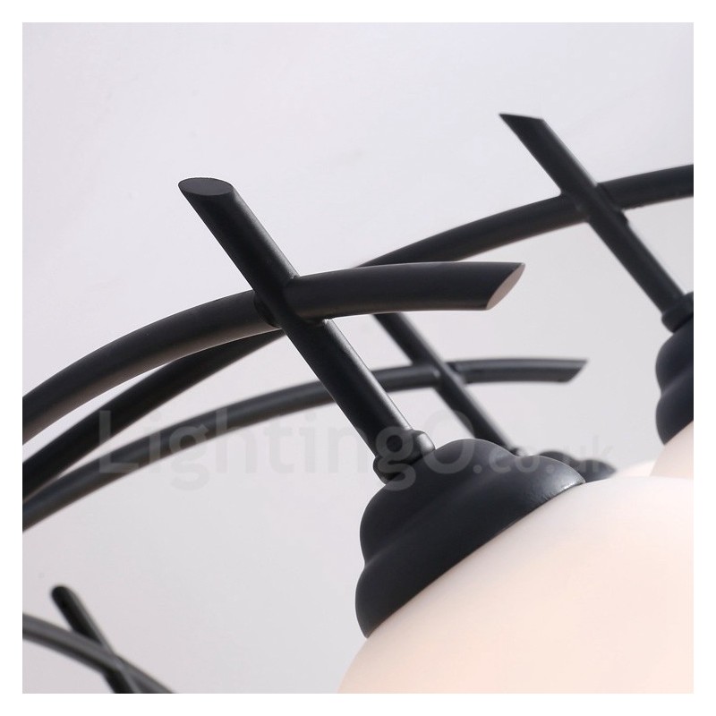 8 Light Traditional Classic Integrated Chandelier