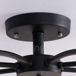 8 Light Traditional Classic Integrated Chandelier