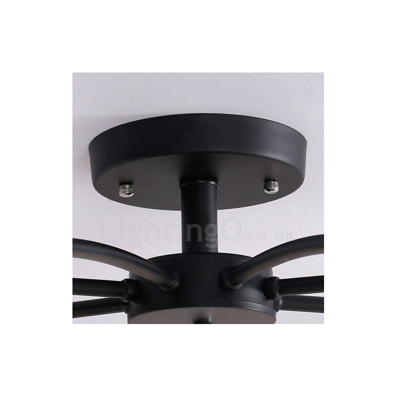 8 Light Traditional Classic Integrated Chandelier